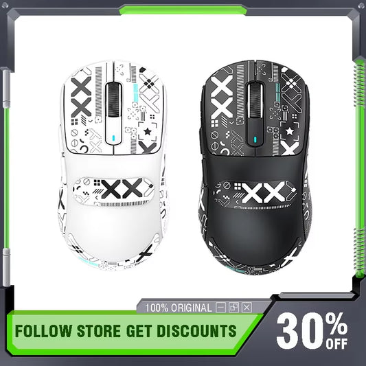 Attack Shark X3/X3PRO Wireless Mouse Bluetooth 3Mode Pixart PAW3395 Macro Gaming Mouse X3Pro Mouse Foot Sticker PC Gamer Gifts