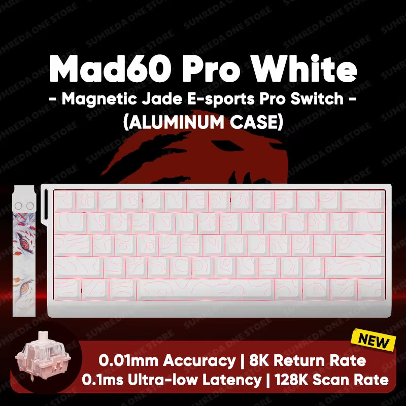 MADLIONS Mad 60He Mad60He Mad 68HE Mechanical Keyboard Magnetic Switch Wired Hot Swap 8K Polling Rate Customized Gaming Keyboard