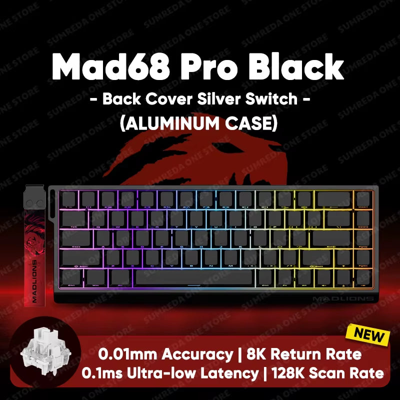 MADLIONS Mad 60He Mad60He Mad 68HE Mechanical Keyboard Magnetic Switch Wired Hot Swap 8K Polling Rate Customized Gaming Keyboard
