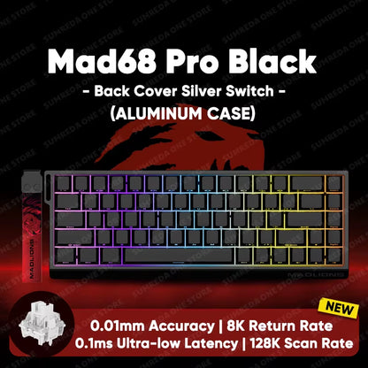 MADLIONS Mad 60He Mad60He Mad 68HE Mechanical Keyboard Magnetic Switch Wired Hot Swap 8K Polling Rate Customized Gaming Keyboard