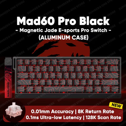 MADLIONS Mad 60He Mad60He Mad 68HE Mechanical Keyboard Magnetic Switch Wired Hot Swap 8K Polling Rate Customized Gaming Keyboard
