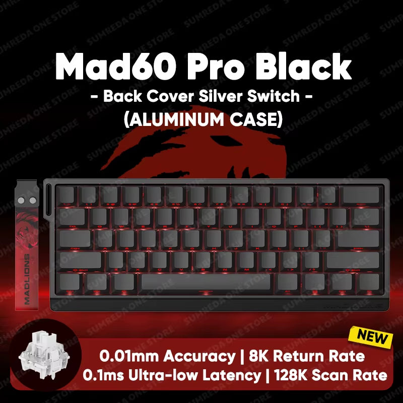 MADLIONS Mad 60He Mad60He Mad 68HE Mechanical Keyboard Magnetic Switch Wired Hot Swap 8K Polling Rate Customized Gaming Keyboard