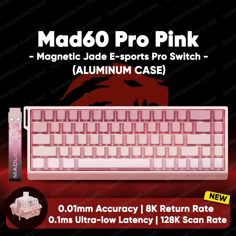 MADLIONS Mad 60He Mad60He Mad 68HE Mechanical Keyboard Magnetic Switch Wired Hot Swap 8K Polling Rate Customized Gaming Keyboard