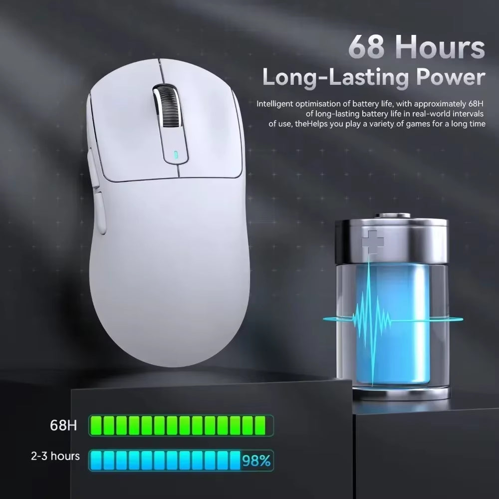Attack Shark X3/X3PRO Wireless Mouse Bluetooth 3Mode Pixart PAW3395 Macro Gaming Mouse X3Pro Mouse Foot Sticker PC Gamer Gifts
