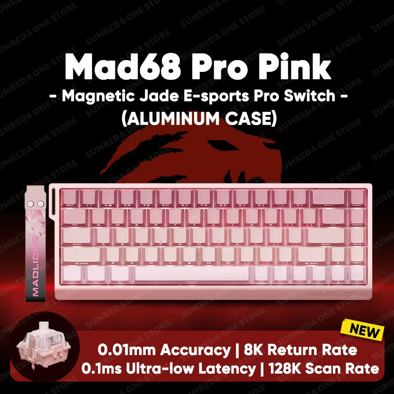 MADLIONS Mad 60He Mad60He Mad 68HE Mechanical Keyboard Magnetic Switch Wired Hot Swap 8K Polling Rate Customized Gaming Keyboard