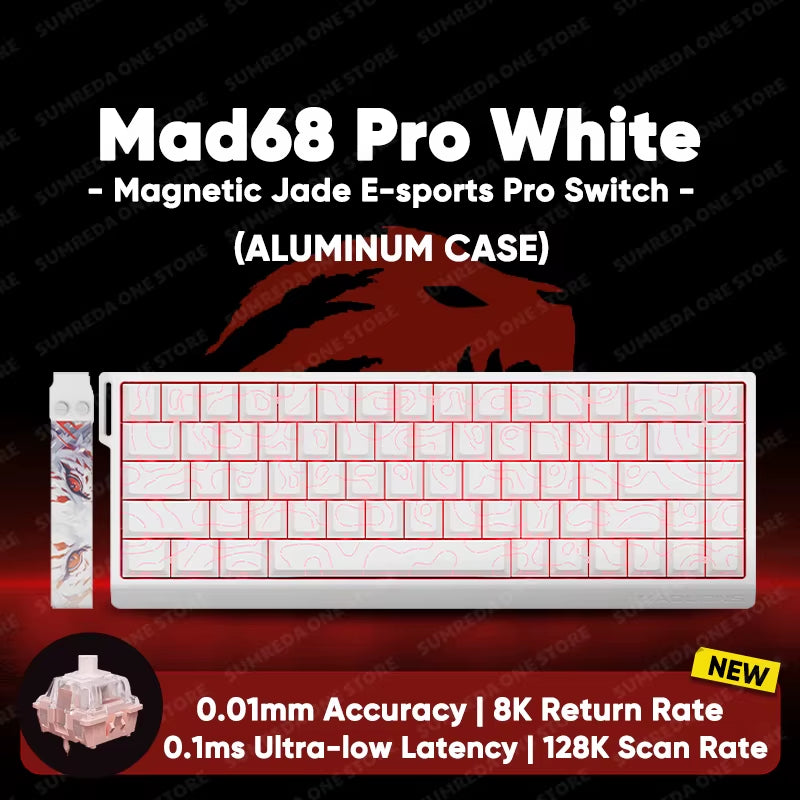 MADLIONS Mad 60He Mad60He Mad 68HE Mechanical Keyboard Magnetic Switch Wired Hot Swap 8K Polling Rate Customized Gaming Keyboard