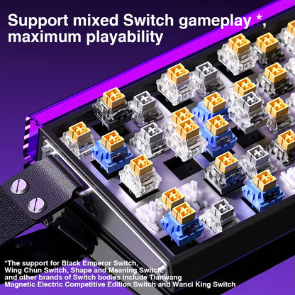 HERO 68HE Magnetic Switch Keyboard Rapid Trigger 8K Return Esports Gamer Keyboard RGB Wired Gaming Keyboard