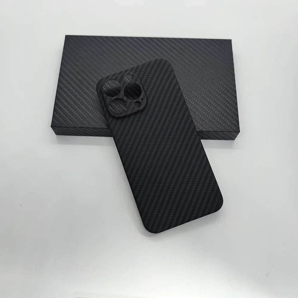 For Iphone16 15 14 13 12 Pro Max Case Carbon Fiber Phone Covers Lens Protection Ultra-Thin Carbon Fiber Case for Iphone 16 Pro