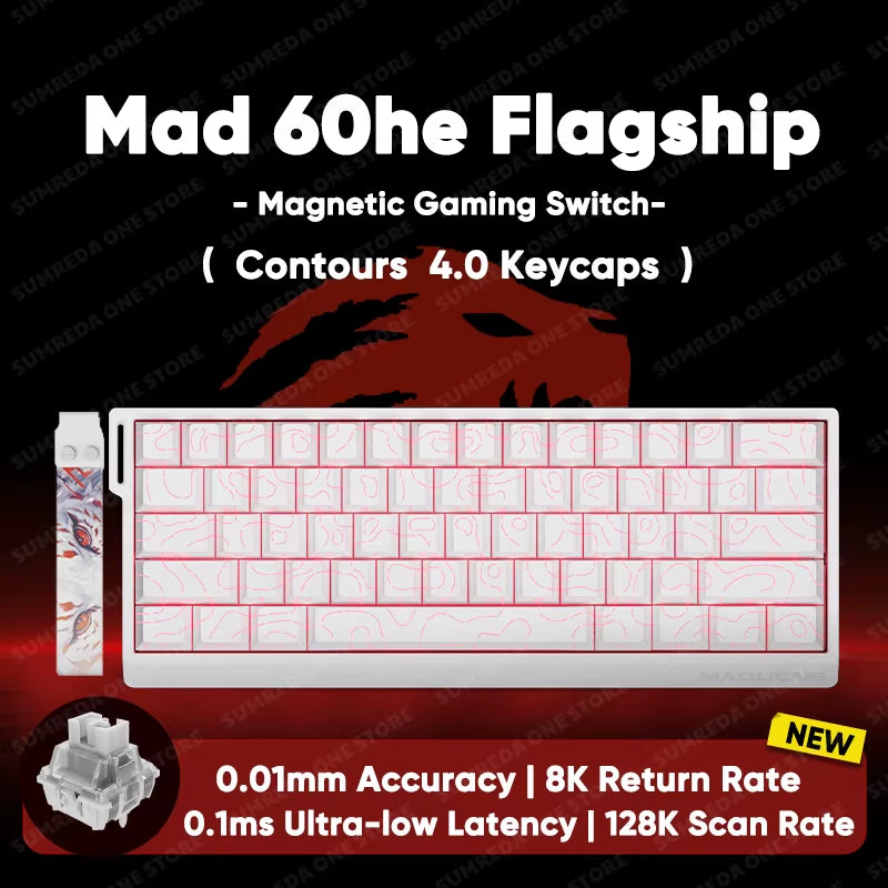 MADLIONS Mad 60He Mad60He Mad 68HE Mechanical Keyboard Magnetic Switch Wired Hot Swap 8K Polling Rate Customized Gaming Keyboard