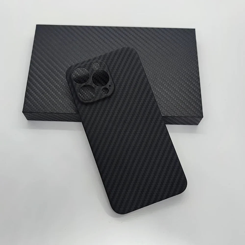 For Iphone16 15 14 13 12 Pro Max Case Carbon Fiber Phone Covers Lens Protection Ultra-Thin Carbon Fiber Case for Iphone 16 Pro