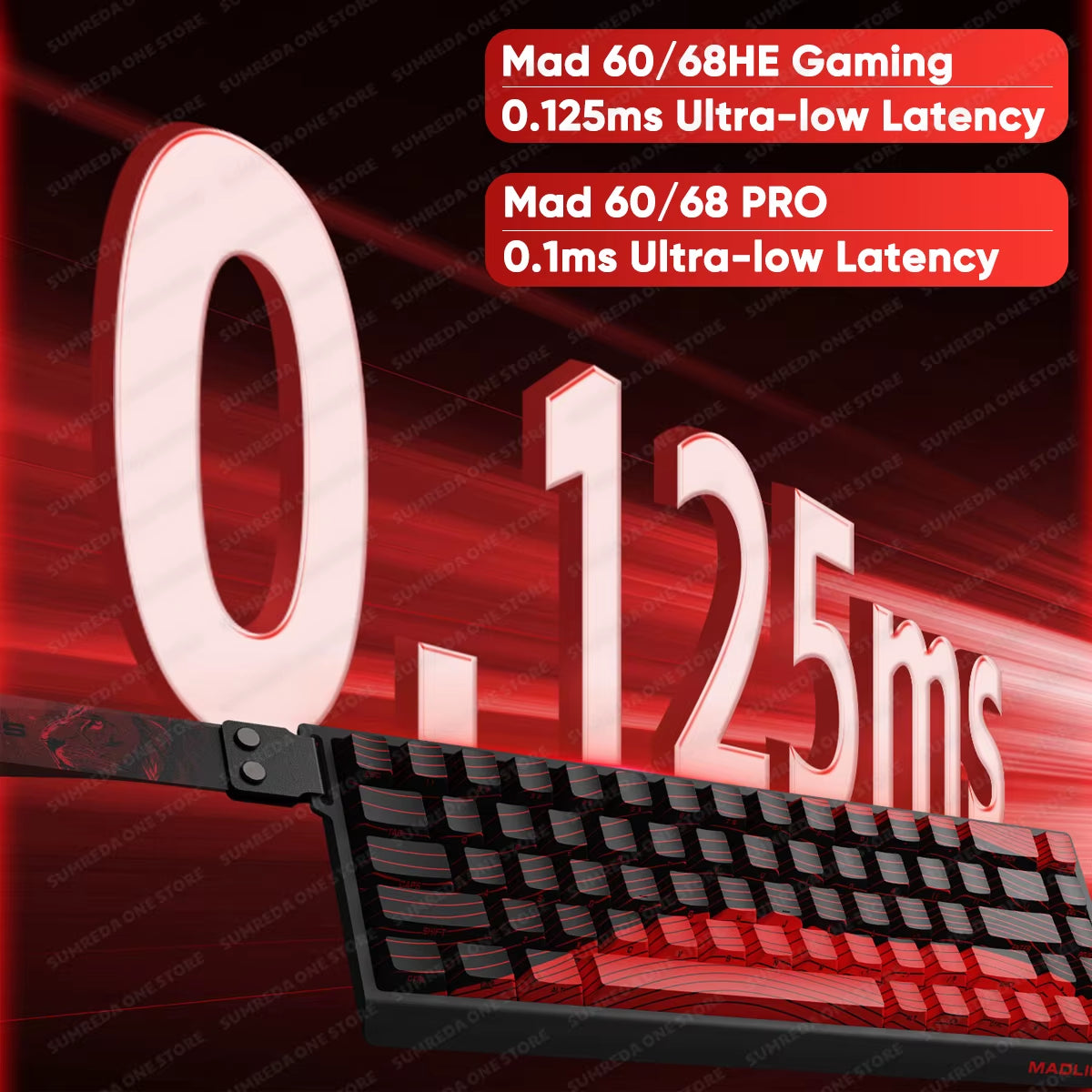 MADLIONS Mad 60He Mad60He Mad 68HE Mechanical Keyboard Magnetic Switch Wired Hot Swap 8K Polling Rate Customized Gaming Keyboard