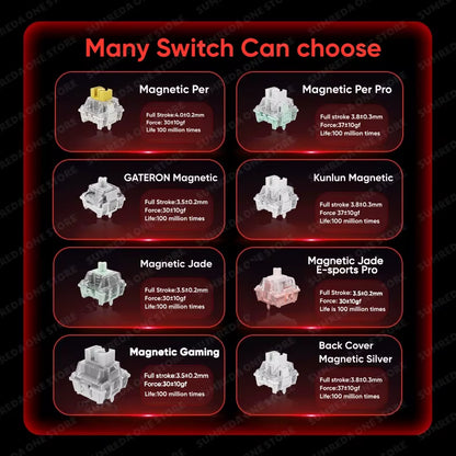 MADLIONS Mad 60He Mad60He Mad 68HE Mechanical Keyboard Magnetic Switch Wired Hot Swap 8K Polling Rate Customized Gaming Keyboard